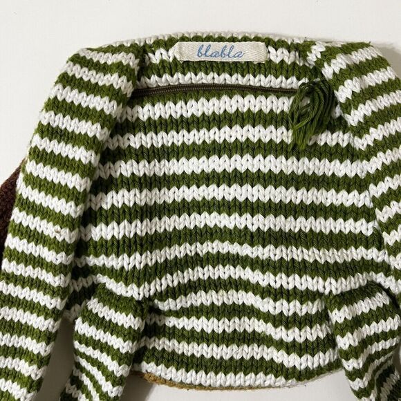 Blabla Kids Knit Puppy Dog Mini Small Backpack Bag Cotton - Picture 11 of 13